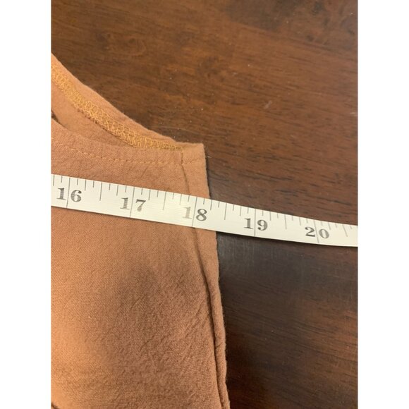 Fashion Cotton Brown Wide Leg Overalls Size M - Picture 5 of 6